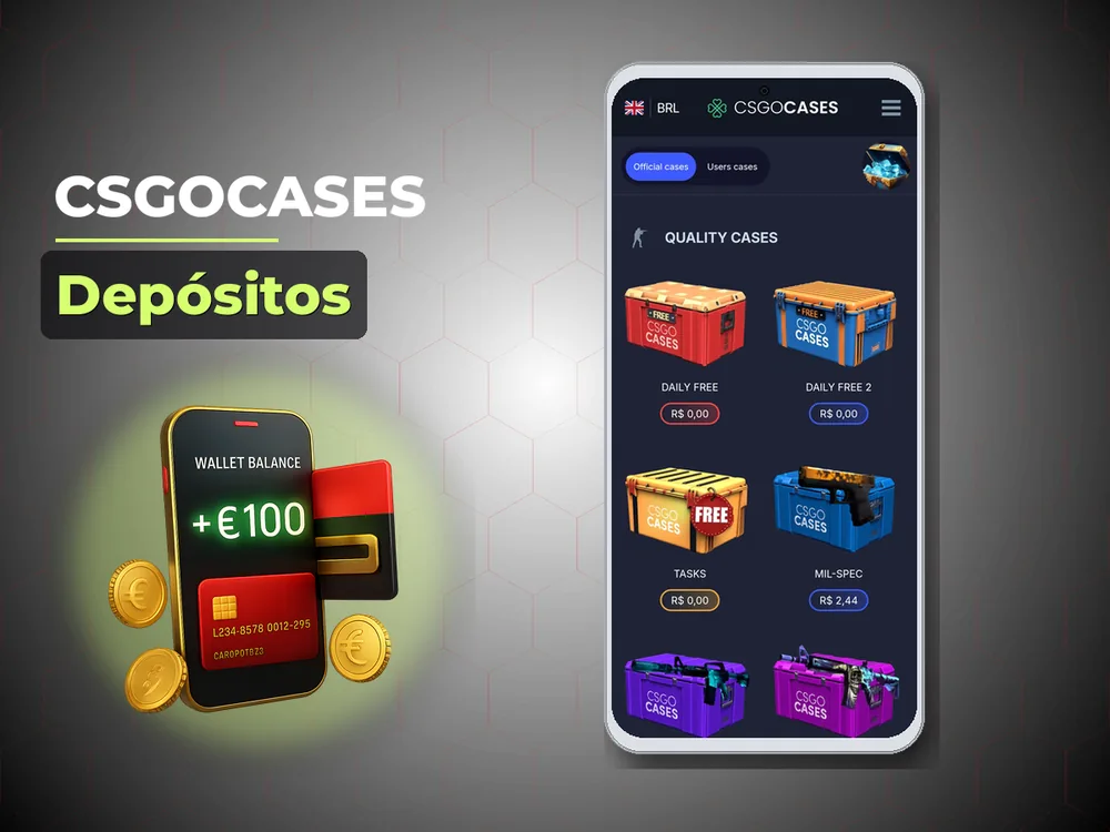 Csgocases - Depósitos